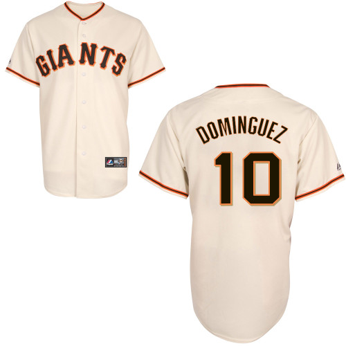 Chris Dominguez #10 Youth Baseball Jersey-San Francisco Giants Authentic Home White Cool Base MLB Jersey
